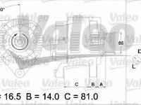 Alternator 437175 VALEO pentru Audi A4 Vw Passat Skoda Superb