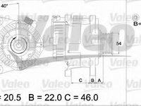 Alternator 437192 VALEO pentru CitroEn Berlingo Peugeot Partner Peugeot Ranch Peugeot Grand CitroEn Xsara Peugeot 206 CitroEn Dispatch CitroEn Jumpy Peugeot Expert Peugeot 1007