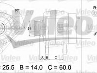 Alternator 437404 VALEO pentru Vw Golf Seat Ibiza Seat Cordoba Audi A4 Vw Sharan Vw Passat Vw Derby Vw Flight Vw Polo Vw Caddy Vw Panel Seat Inca Audi A3 Seat Alhambra Seat Arosa Seat Toledo Skoda Octavia Vw Lupo Vw Beetle Vw New Vw Novo