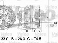 Alternator 437450 VALEO pentru Bmw Seria 7 Bmw Seria 5 Bmw Seria 6