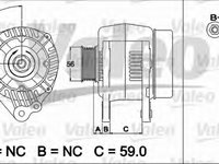 Alternator 437492 VALEO pentru Audi A4 Vw Passat Audi A6 Vw Beetle Vw New Vw Novo