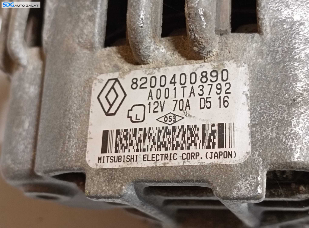 Alternator 70A Dacia Logan 1 1.4 MPI 200