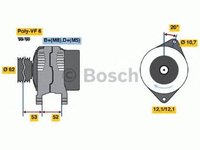 Alternator ALFA ROMEO 147 937 BOSCH 0986049231