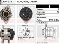 Alternator ALFA ROMEO 147 937 DELCOREMY DRA4075