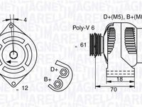 Alternator ALFA ROMEO 147 937 MAGNETI MARELLI 063377005010