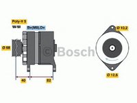 Alternator ALFA ROMEO 155 167 BOSCH 0986035700