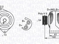 Alternator ALFA ROMEO MITO 955 MAGNETI MARELLI 063377018010