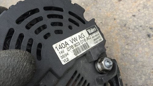 Alternator Audi 2.5 tdi 2003 140A Valeo 078903016AC