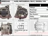 Alternator AUDI A3 8P1 DELCOREMY DRB5340