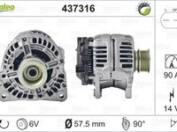 Alternator AUDI A3 8P1 VALEO 437316