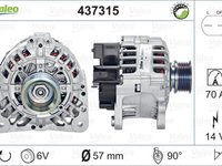 Alternator AUDI A4 Avant 8D5 B5 VALEO 437315