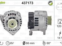 Alternator AUDI A4 Cabriolet 8H7 B6 8HE B7 VALEO 437173