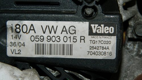 Alternator Audi A6 3.0 TDI model 2009