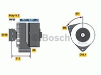 Alternator AUDI A6 Avant 4A C4 BOSCH 0120469012