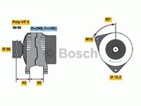 Alternator AUDI A6 Avant 4B5 C5 BOSCH 0123510045