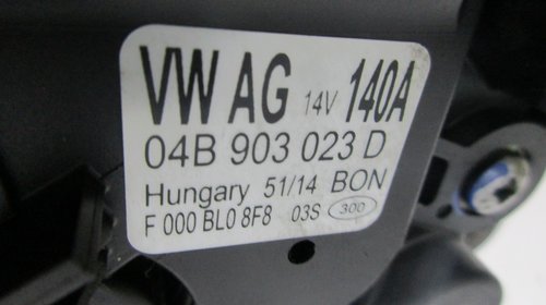 ALTERNATOR AUDI VW SEAT SKODA 1.4-1.6TDI COD-04B903023D