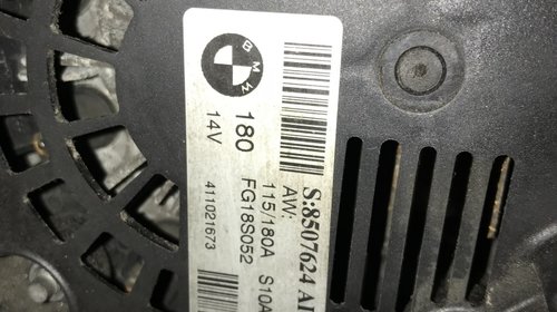 Alternator BMW 2.0d din 2011 180 amperi cod : 8507624 AI03