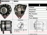 Alternator BMW 3 Cabriolet E30 DELCOREMY DRA5800