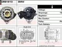 Alternator BMW 3 Cabriolet E46 DELCOREMY DRB1810