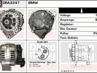 Alternator BMW 3 E36 DELCOREMY DRA3347