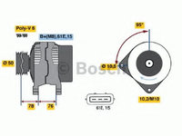 Alternator BMW Seria 5 (E39) (1995 - 2003) Bosch 0 986 040 390