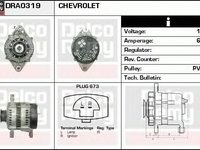 Alternator CHEVROLET MATIZ M200 M250 DELCOREMY DRA0319