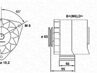 Alternator CITROEN AX ZA- MAGNETI MARELLI 943356202010