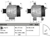 Alternator CITROEN C1 PM PN DENSO DAN1036