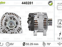 Alternator CITROEN C1 PM PN VALEO 440281 PieseDeTop