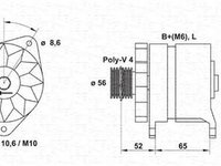 Alternator CITROEN C25 bus 280 290 MAGNETI MARELLI 943356560010