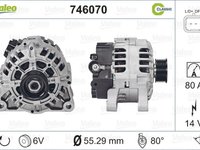 Alternator CITROEN C4 Grand Picasso I UA VALEO 746070