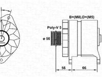 Alternator CITROEN JUMPY platou sasiu BU BV BW BX MAGNETI MARELLI 943356967010