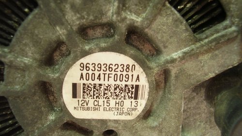 Alternator Citroen/Peugeot/Fiat 2,0-2,2hdi-9639362380; A004TF0091A