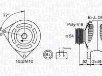 Alternator CITROEN XSARA PICASSO N68 MAGNETI MARELLI 063321734010