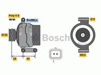 Alternator DACIA LOGAN LS BOSCH 0986080220