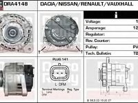 Alternator DACIA SANDERO DELCOREMY DRA4148