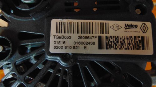 Alternator Dacia Sandero TG9B053