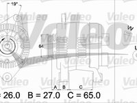 Alternator DACIA Super nova VALEO 436737