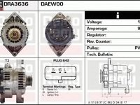 Alternator DAEWOO LEGANZA KLAV DELCOREMY DRA3636N