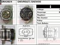 Alternator DAEWOO MATIZ KLYA DELCOREMY DRA3824