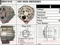 Alternator DAF 75 CF DELCO REMY DRA7410