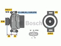 Alternator DAF CF 85 (2001 - 2013) Bosch 0 986 049 320