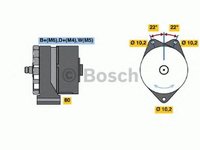 Alternator DAF F 2000 BOSCH 0986031230