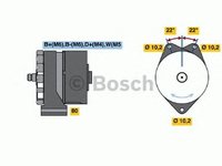 Alternator DAF F 2100 BOSCH 0986035620