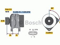 Alternator DAF LF 55 BOSCH 0986047410