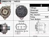 Alternator DRB5170 DELCO REMY pentru Iveco Eurotech Iveco Eurotrakker Iveco Stralis Iveco Trakker