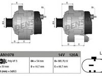 Alternator FIAT 500 C 312 DENSO DAN1078