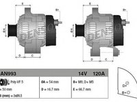 Alternator FIAT 500 C 312 DENSO DAN993