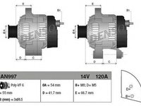 Alternator FIAT 500 C 312 DENSO DAN997