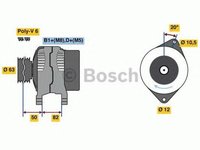 Alternator FIAT BRAVO I 182 BOSCH 0986049420